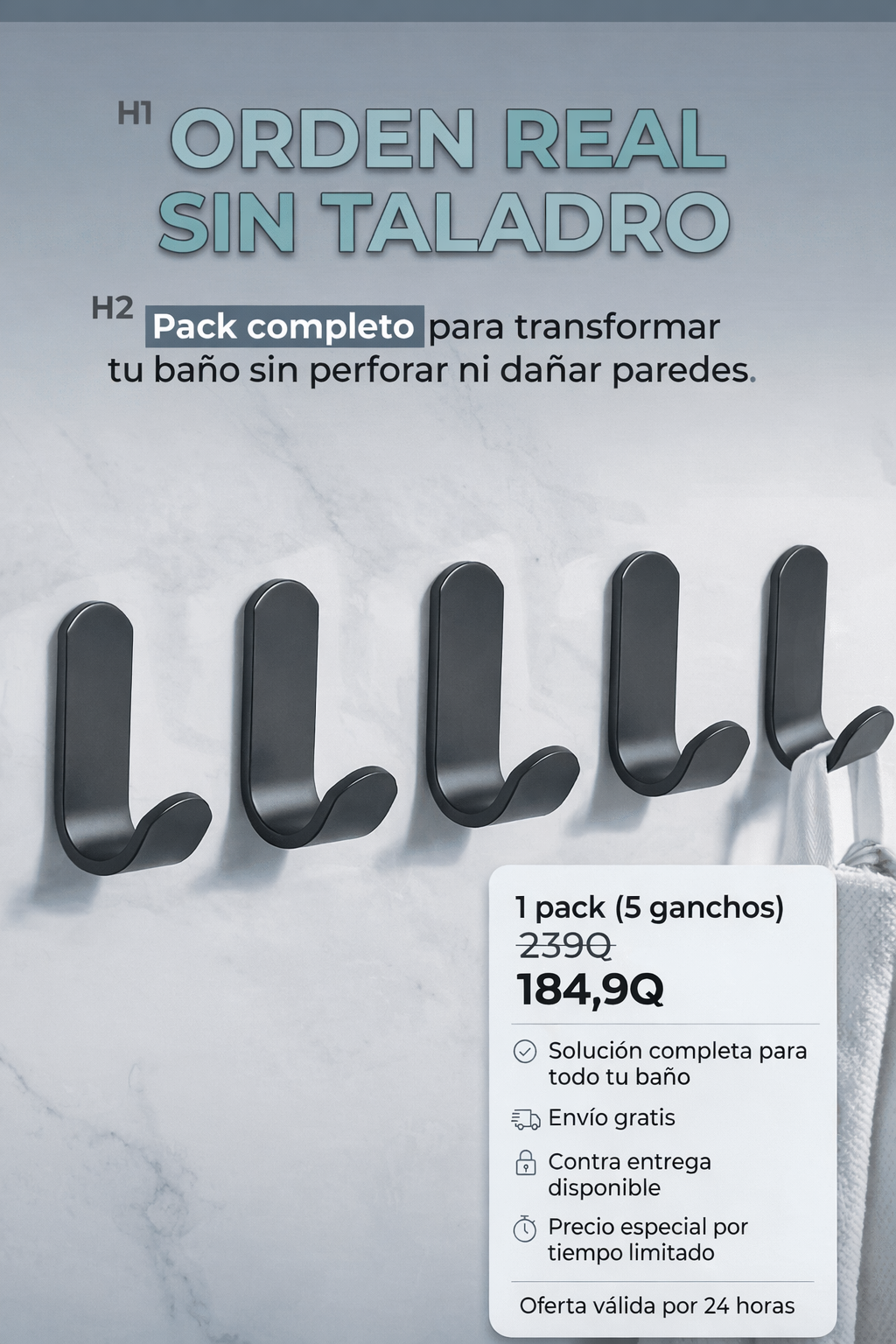 Kit de ganchos ropa