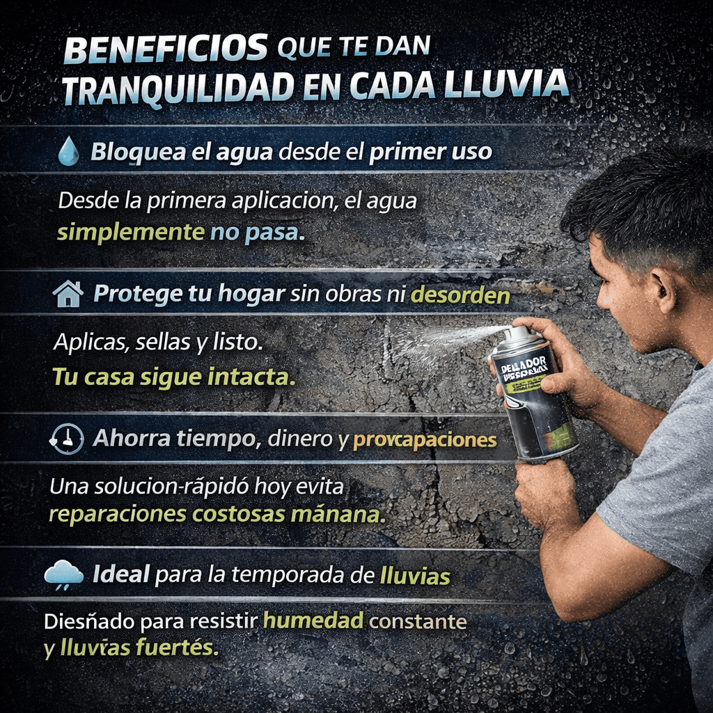 Spray sellador impermeabilizante