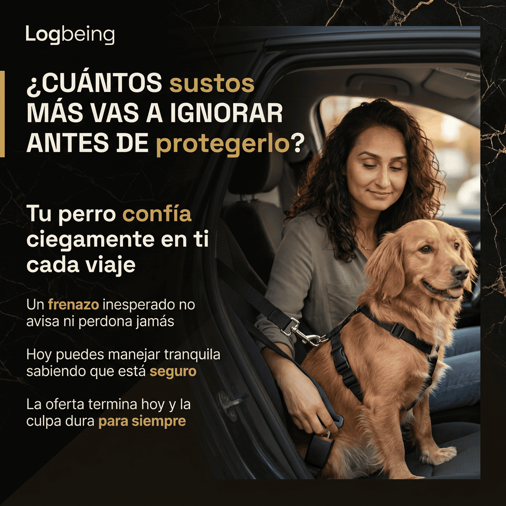 Cinturón de seguridad perro