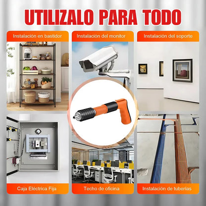 Pistola Remachadora de Alta Presión (Lentes, Remaches y Guantes de Regalo)🎁