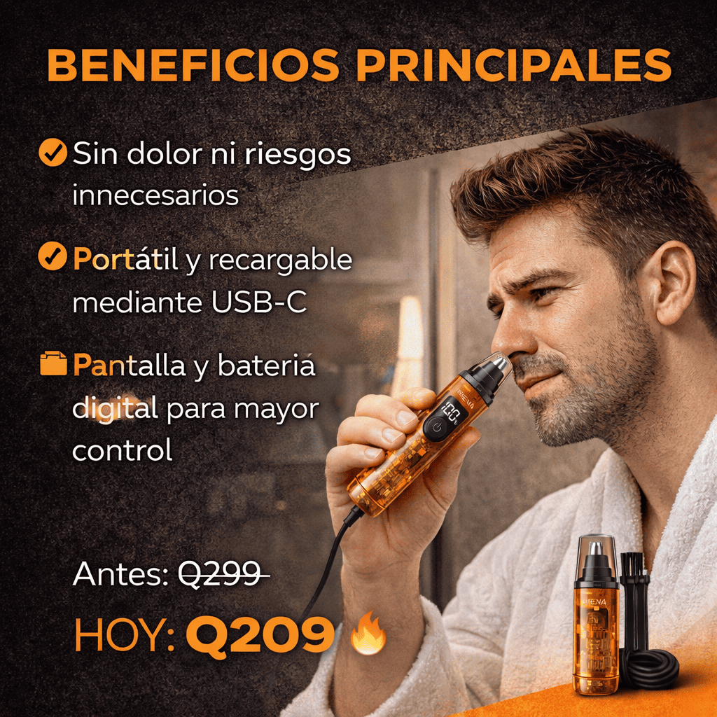 Removedor de vello nasal