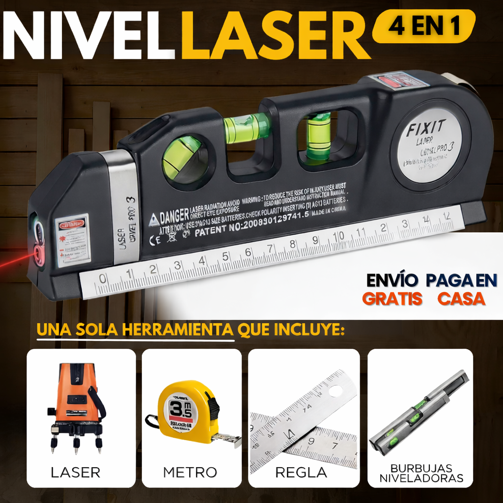 Nivel laser 4 en 1