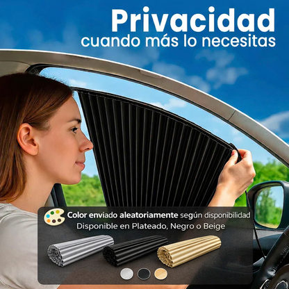 CORTINAS MAGNÉTICAS UNIVERSALES PARA AUTO 🎁PROMO 4 VENTANAS🎁