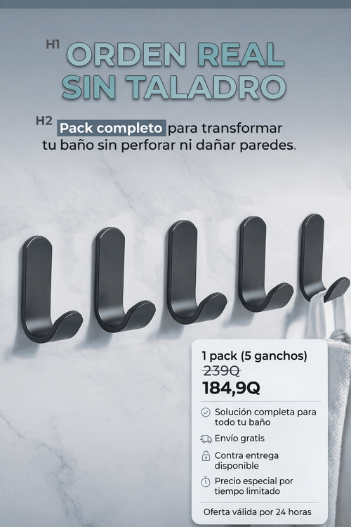 Kit de ganchos ropa