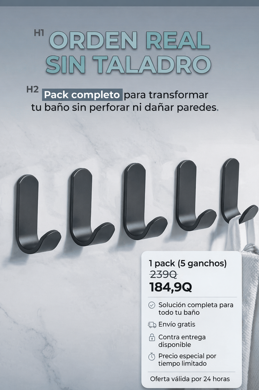 Kit de ganchos ropa