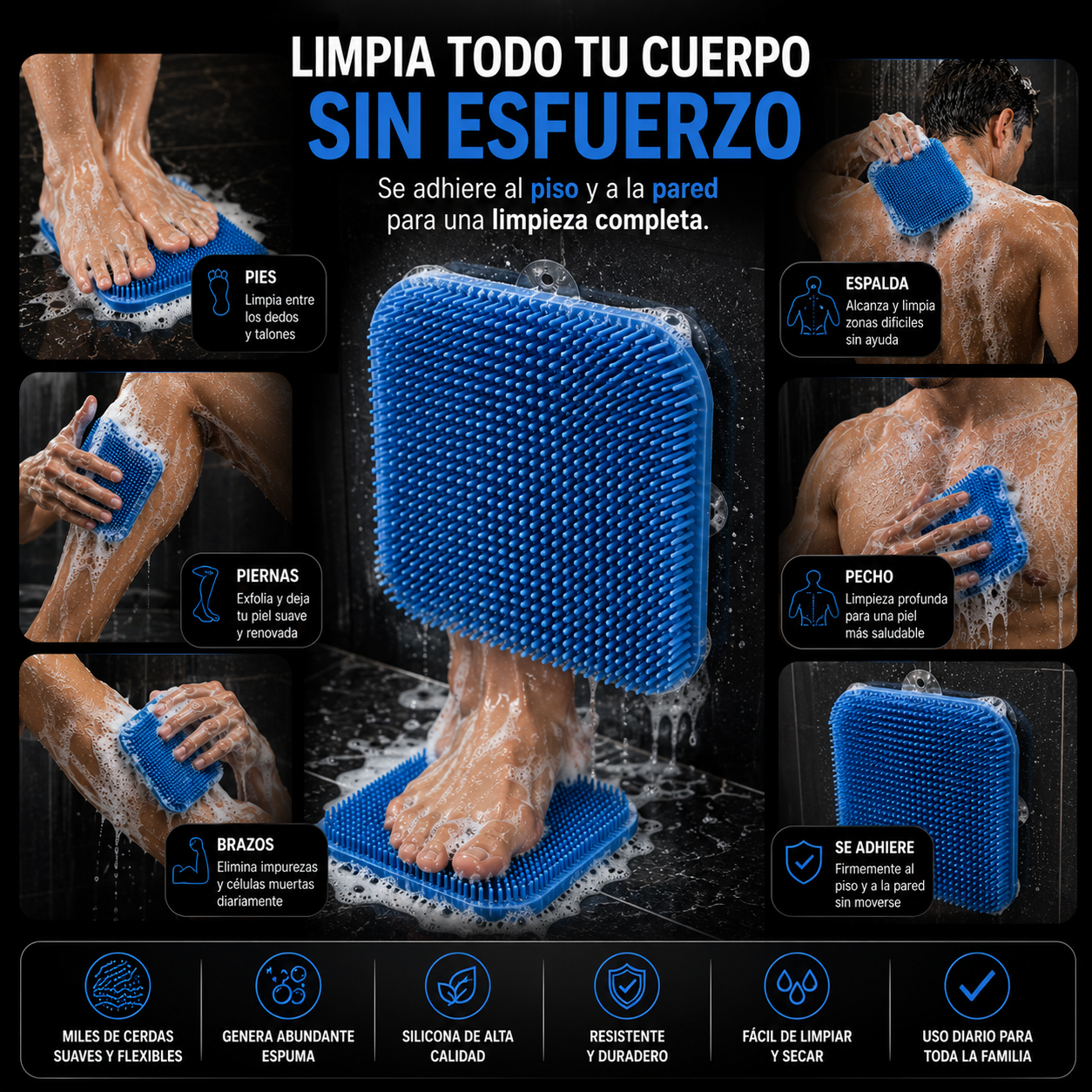 Limpiador ducha