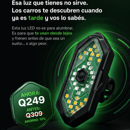 Luces direccionales bici