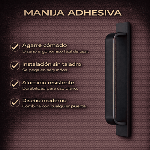 Manija de aluminio