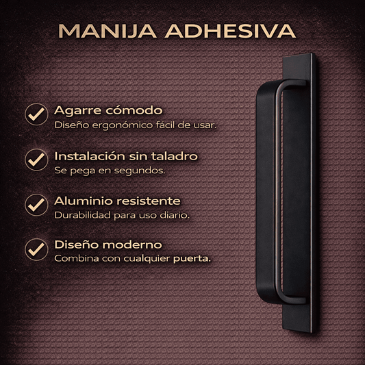 Manija de aluminio
