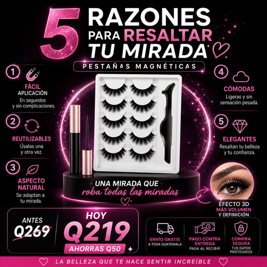 Kit de pestañas magnéticas