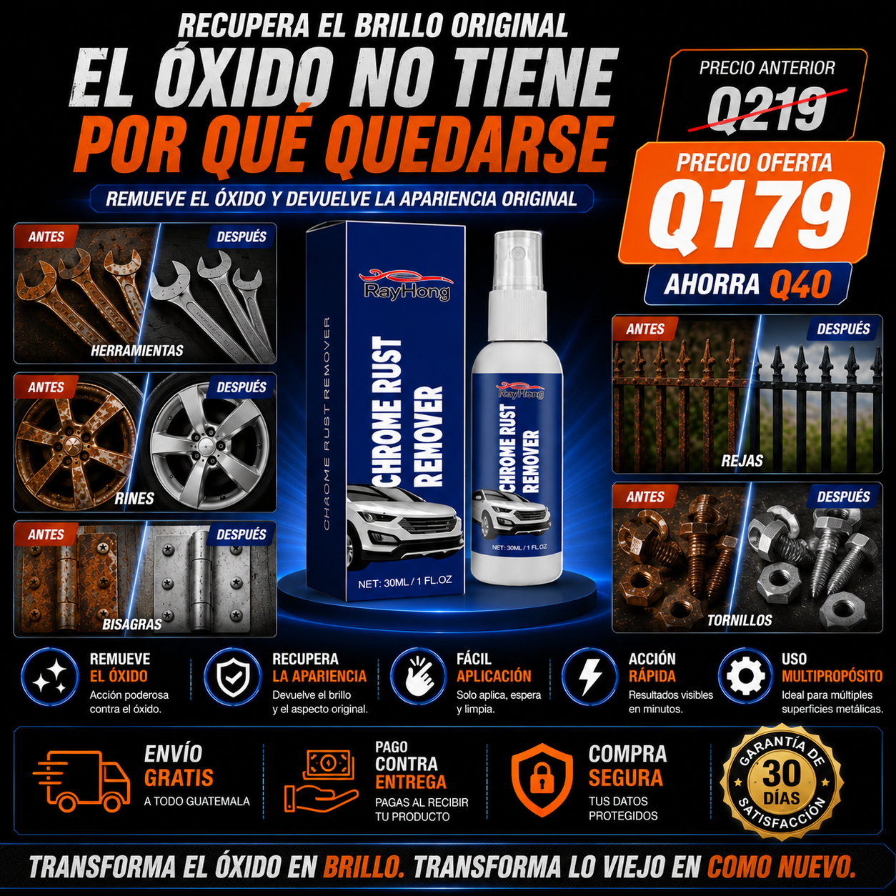 Spray removedor oxido V2