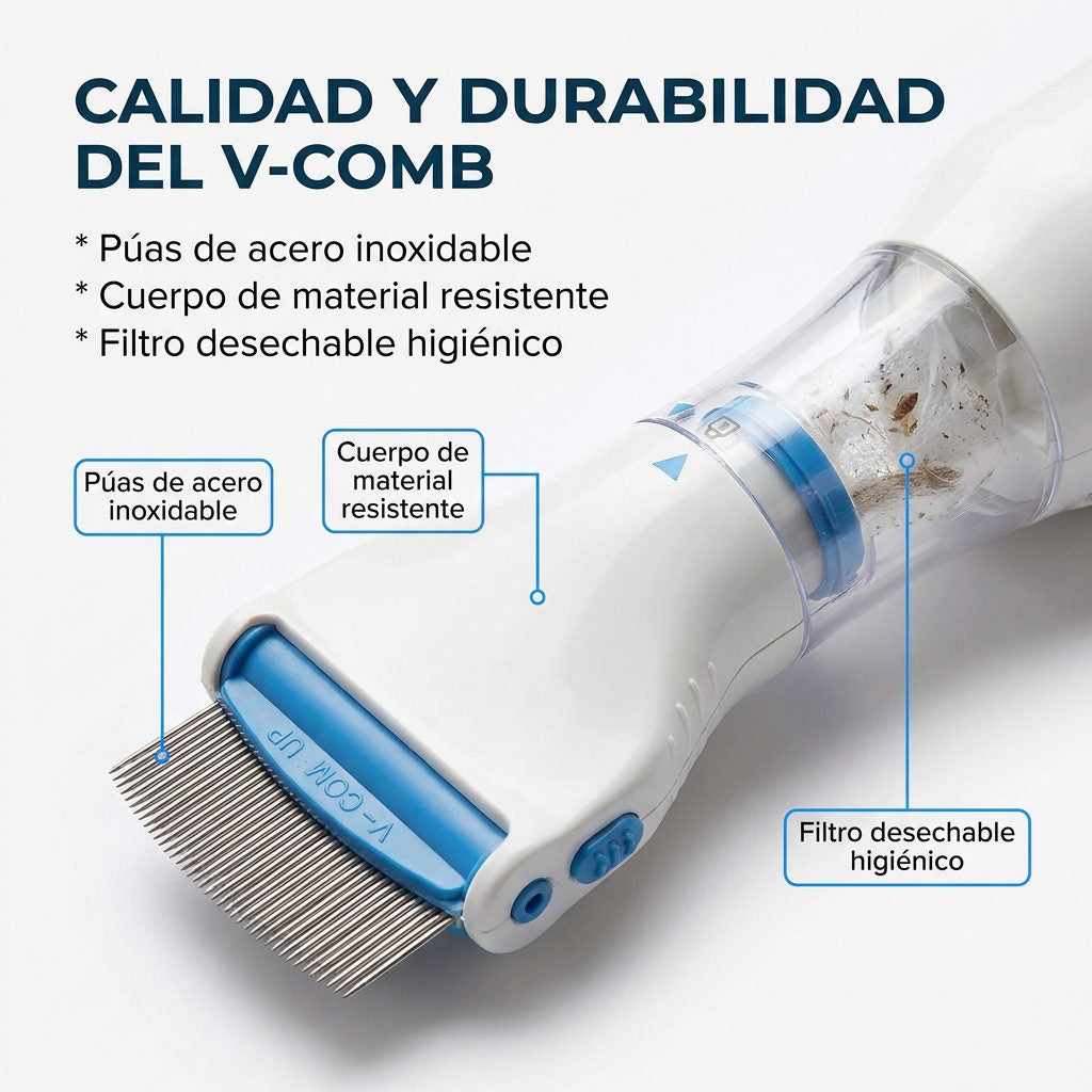 Cepillo Eliminador de Piojos — DETALLES DE CALIDAD