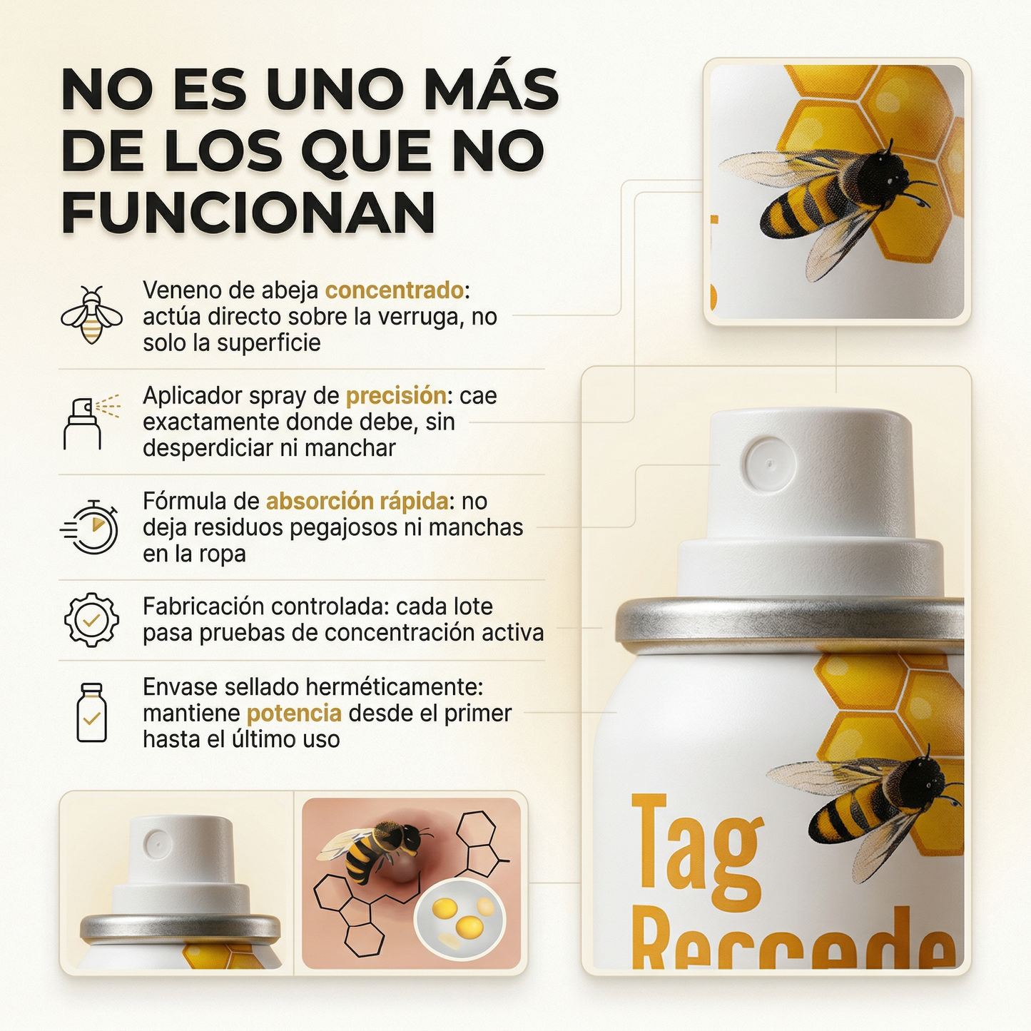 Tratamiento Spray verrugas