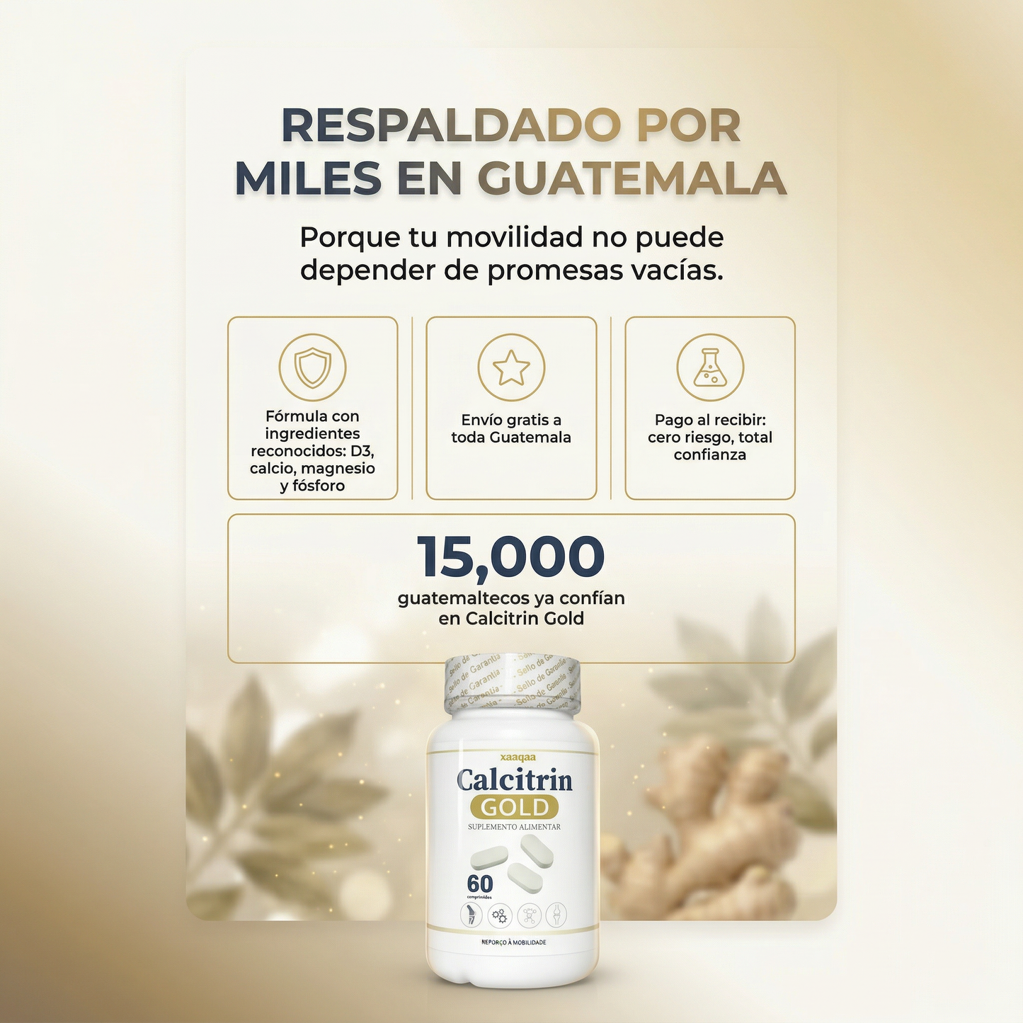 Calcitrin Gold - Mejora tu movilidad y alivia el dolor articular