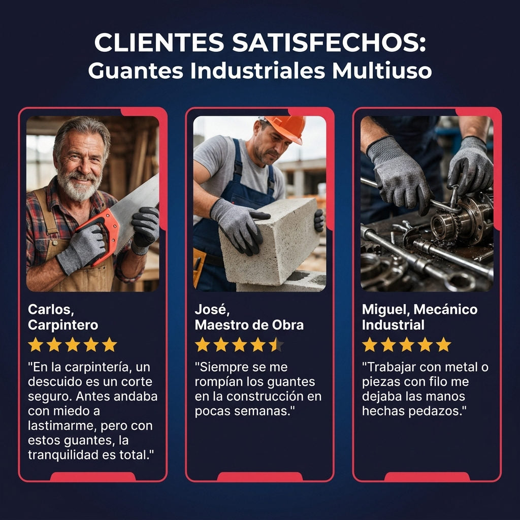 Guantes industriales multiuso — PRUEBA SOCIAL