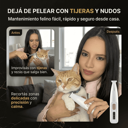 Maquina de afeitar para gatos