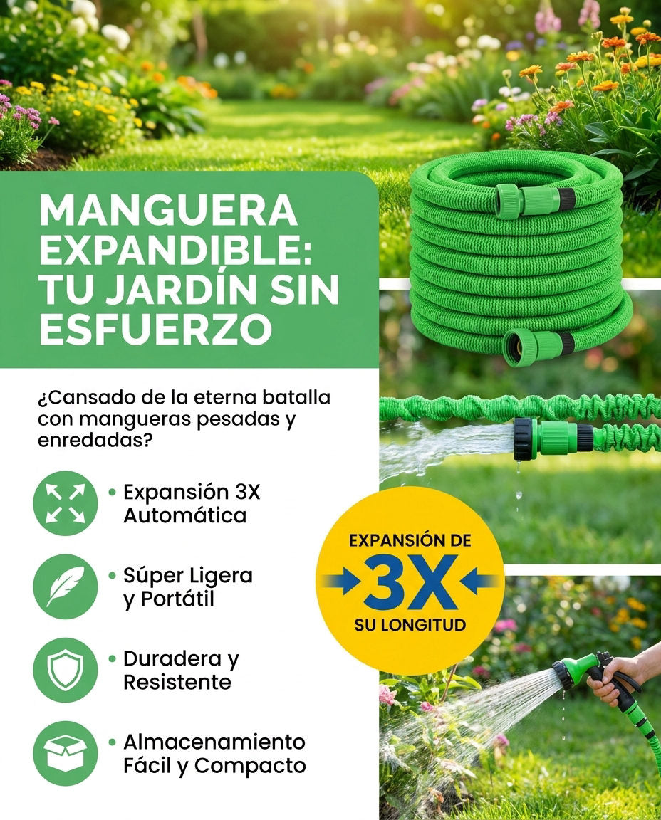 Manguera expandible — BENEFICIOS