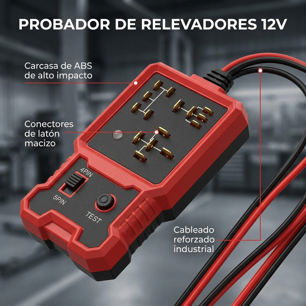 Probador de relevadores 12V — DETALLES DE CALIDAD